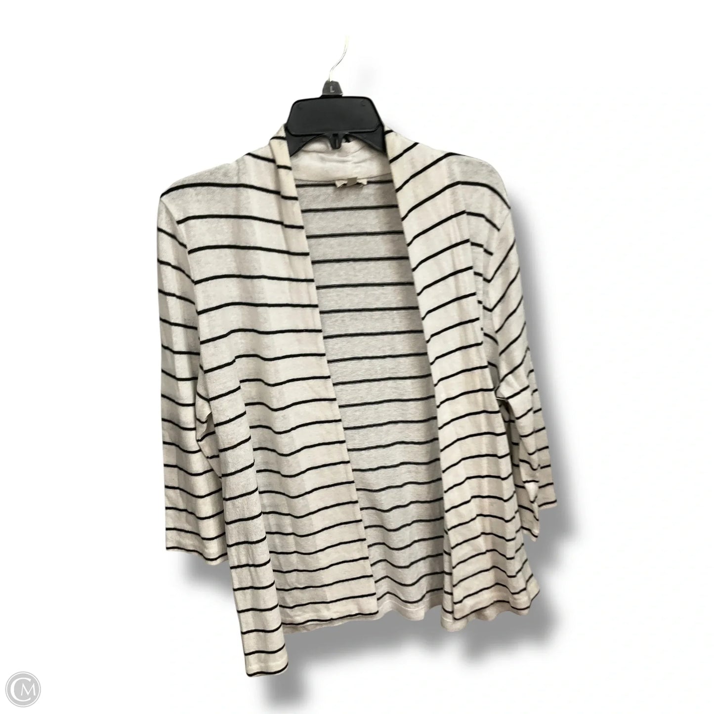 Cardigan By Talbots In Striped Pattern, Size: Lp