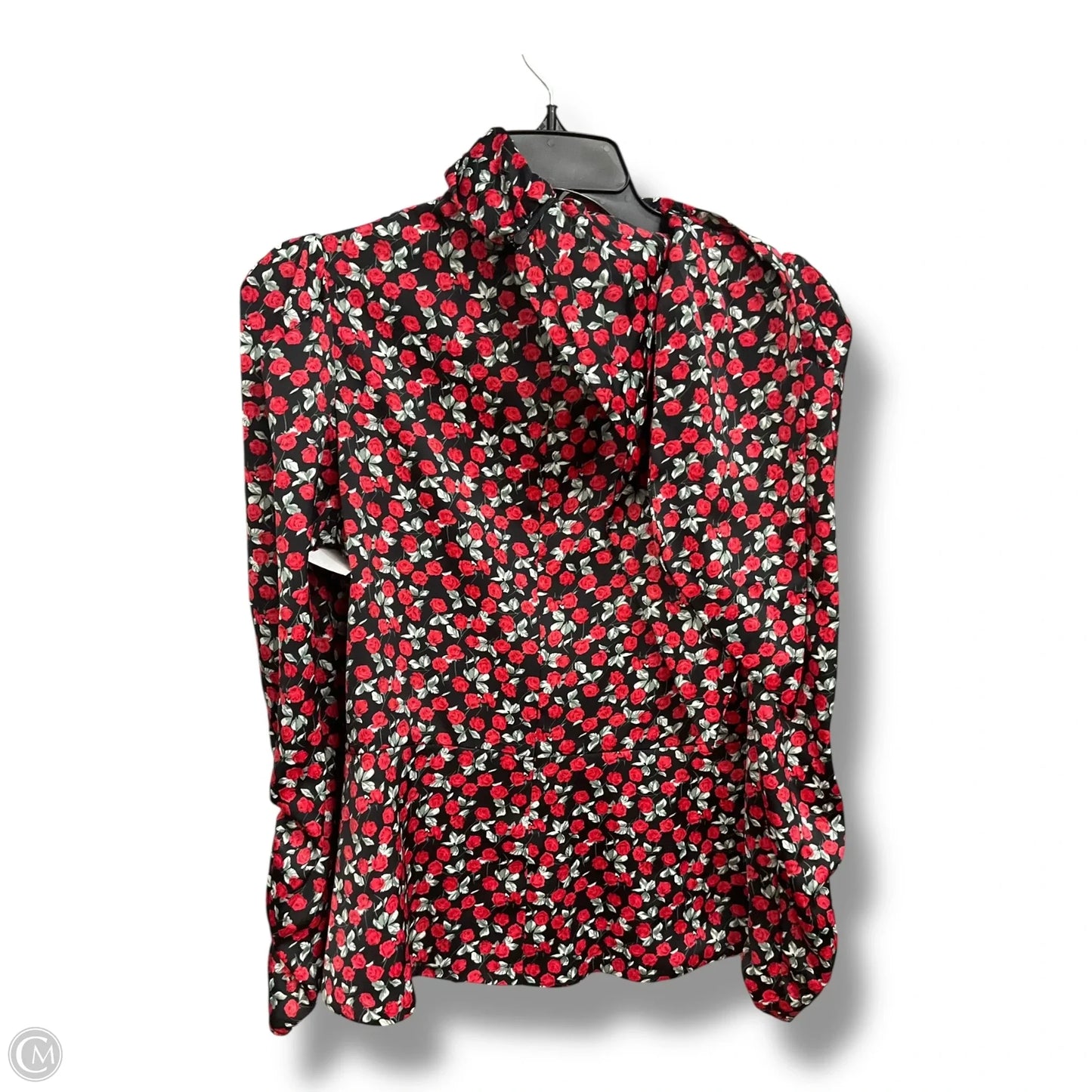 Blouse Long Sleeve By Zara In Floral Print, Size: S