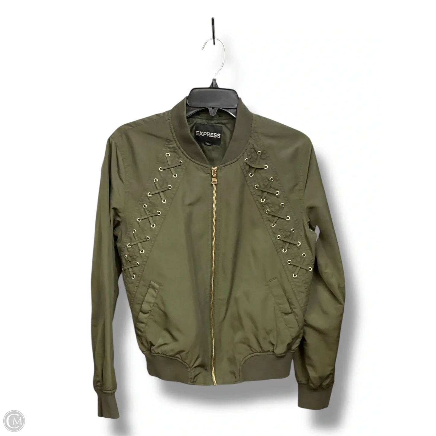 Jacket Other By Express In Green, Size: S