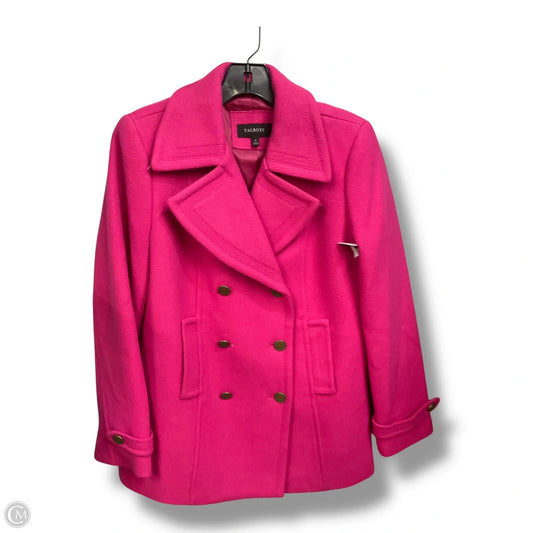 Coat Peacoat By Talbots In Pink, Size: S