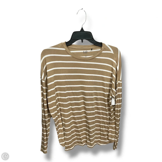 Top Long Sleeve By Gap In Striped Pattern, Size: M