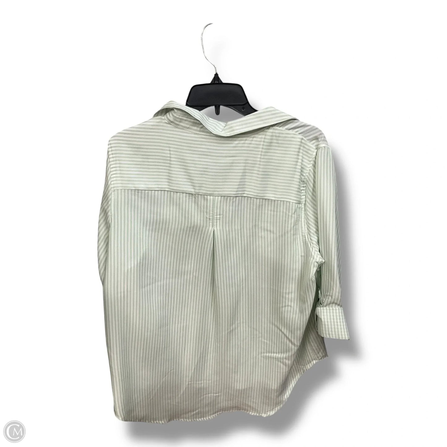 Blouse Long Sleeve By Velvet Heart In Striped Pattern, Size: L