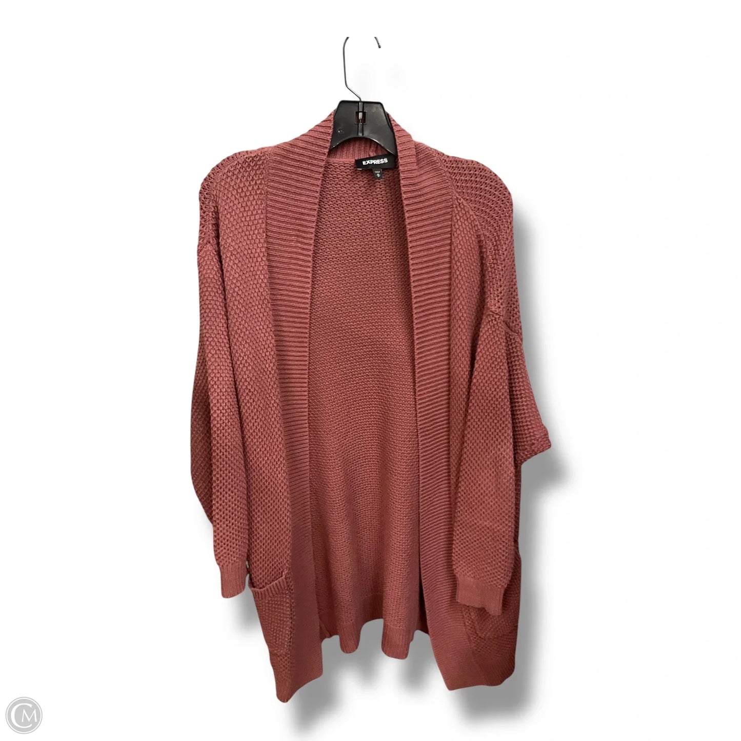 Cardigan By Express In Mauve, Size: M