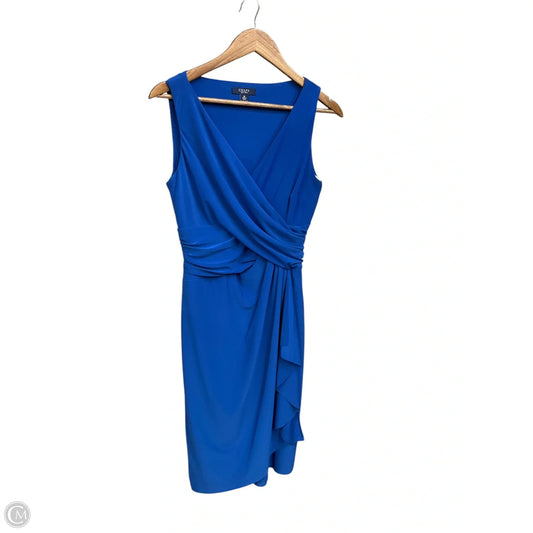 Dress Casual Midi By Chaps In Blue, Size: M