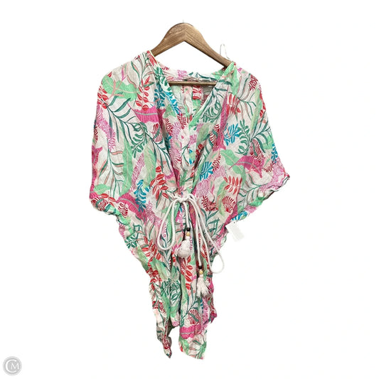Dress Casual Short By Cynthia Rowley In Green & White, Size: L
