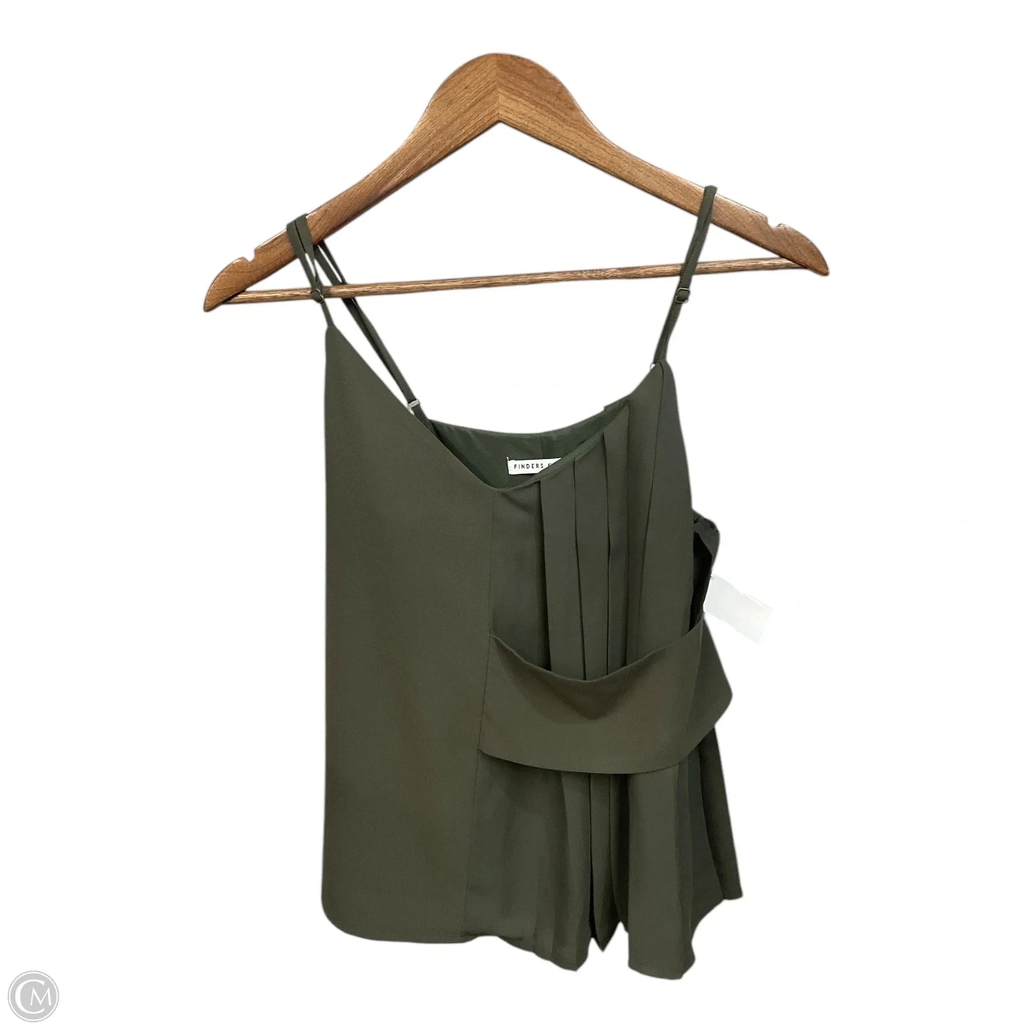 Top Sleeveless By Cmc In Green, Size: M