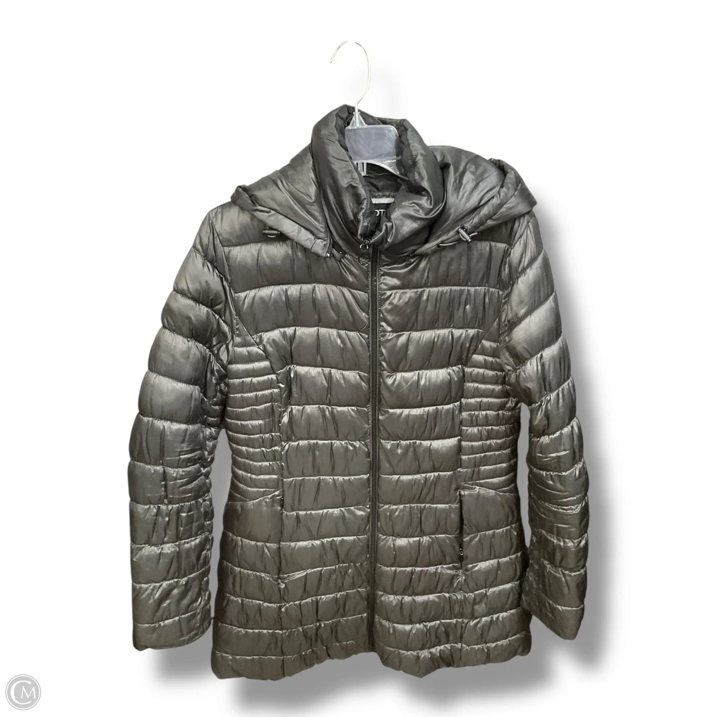Coat Puffer & Quilted By Apt 9 In Grey, Size: M