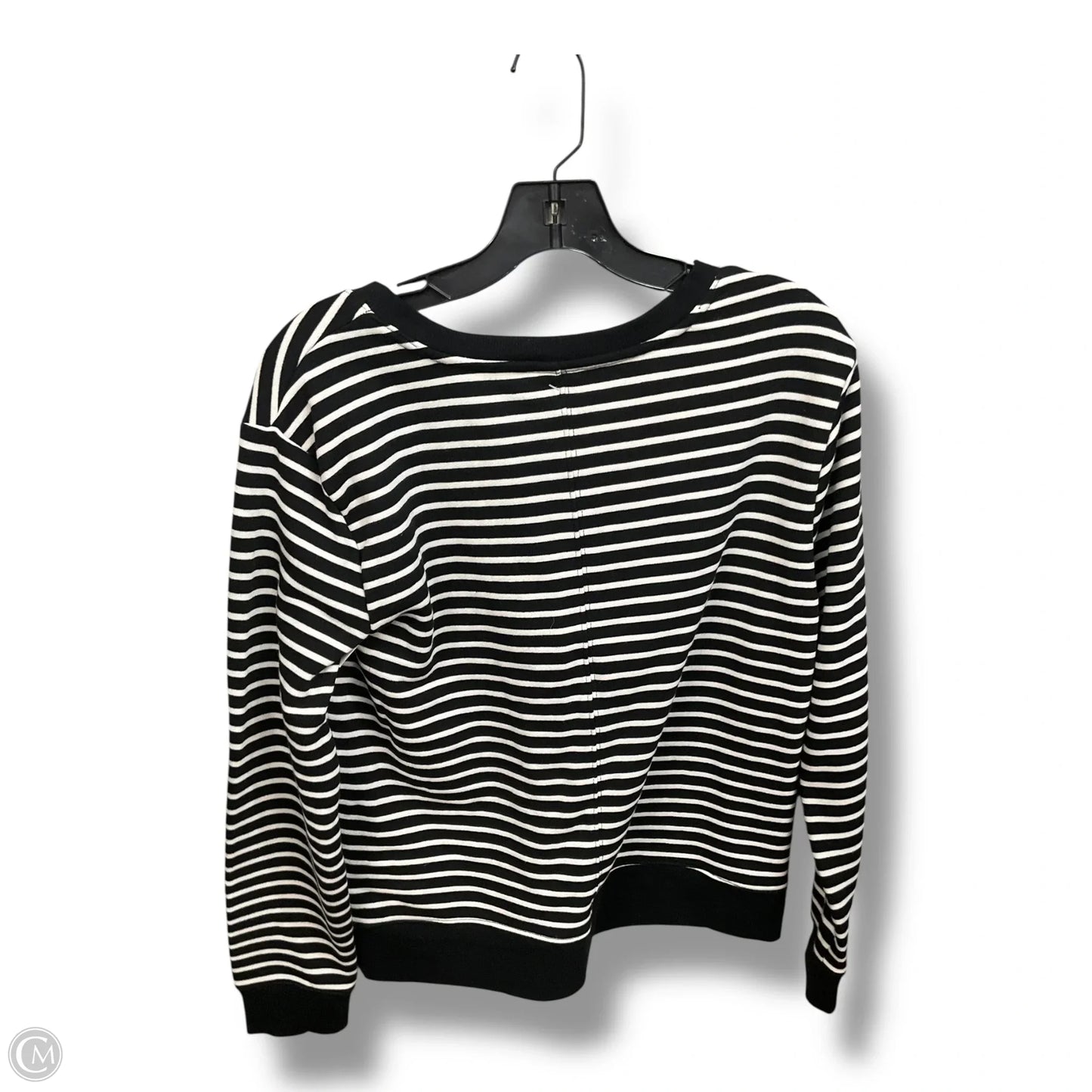 Sweatshirt Collar By A New Day In Striped Pattern, Size: M