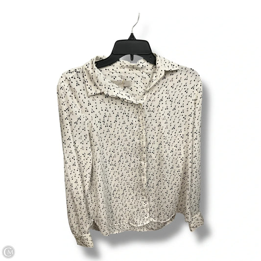 Blouse Long Sleeve By Loft In Multi-colored, Size: S