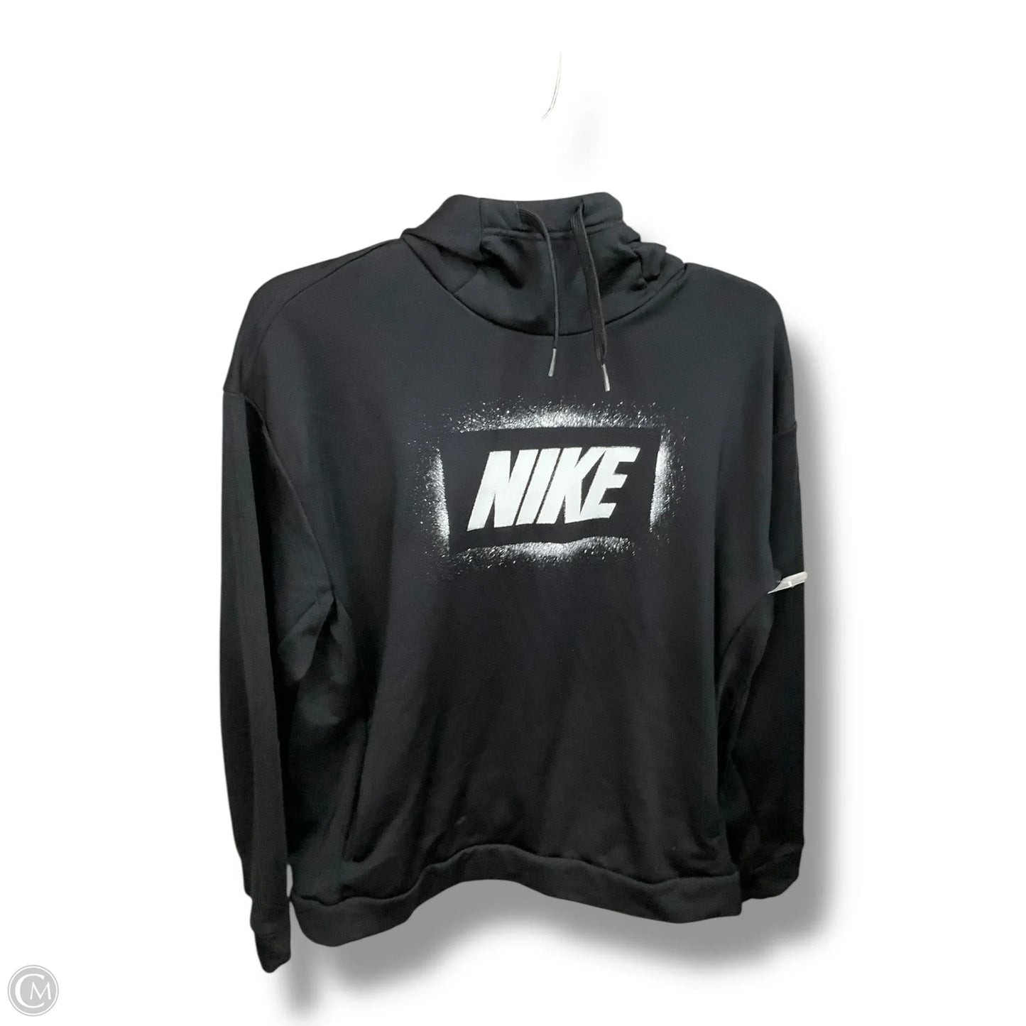 Athletic Top Long Sleeve Hoodie By Nike Apparel In Black, Size: S