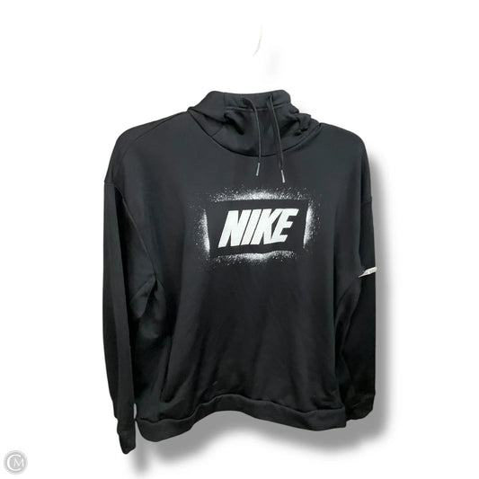 Athletic Top Long Sleeve Hoodie By Nike Apparel In Black, Size: S