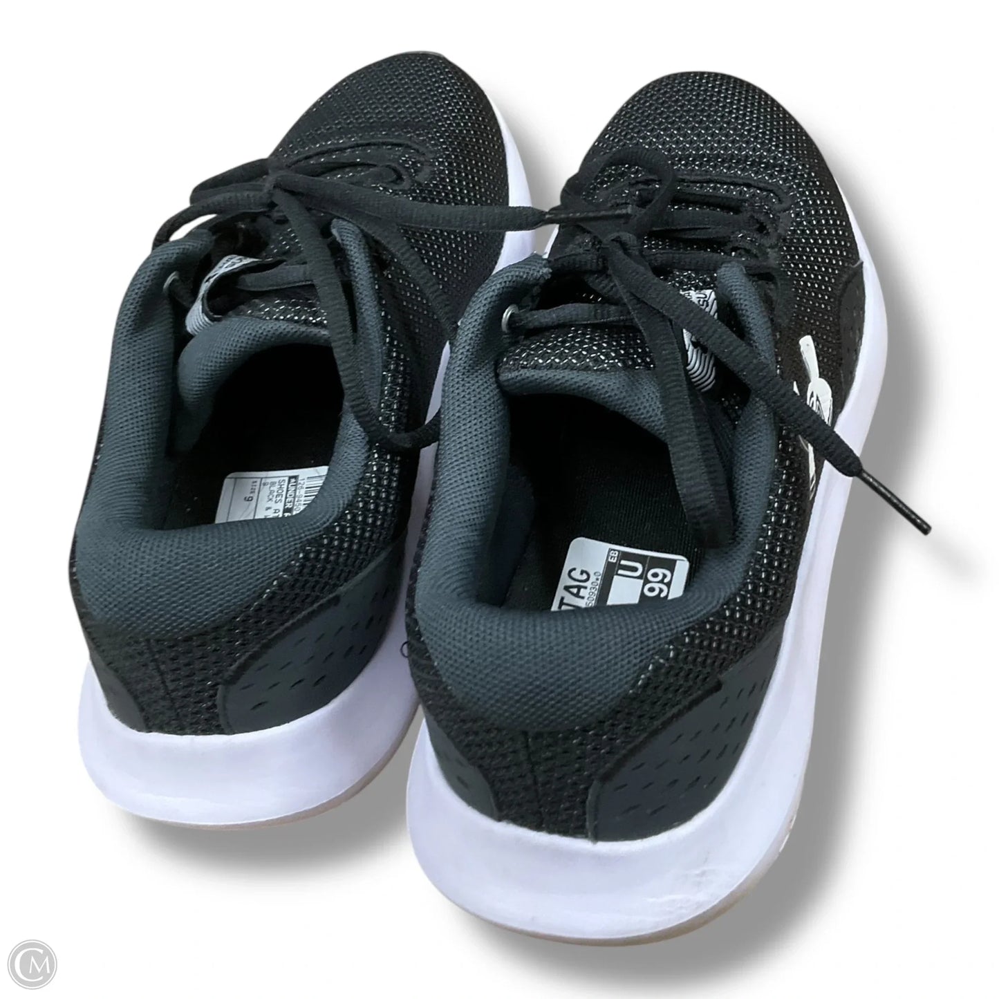Shoes Athletic By Under Armour In Black & White, Size: 9