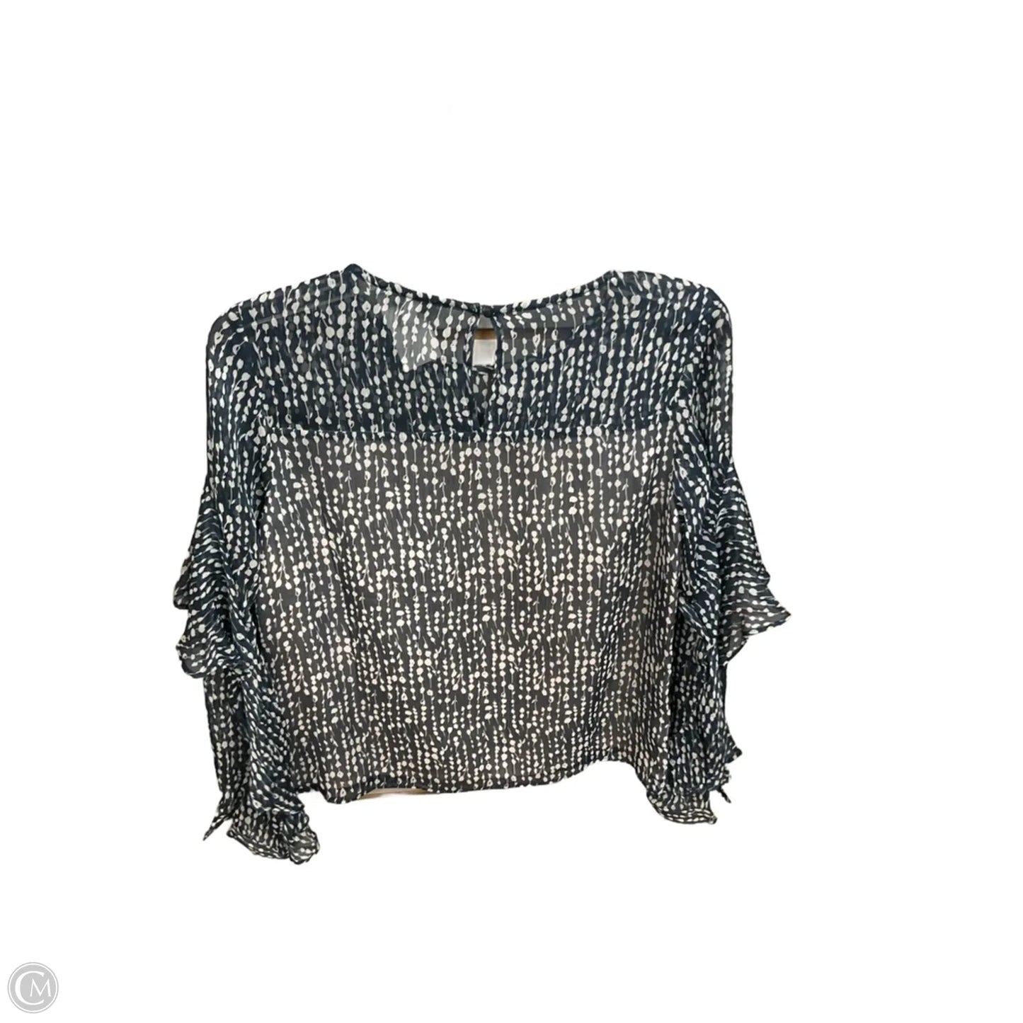 Blouse 3/4 Sleeve By Lucy Paris In Blue, Size: Xs