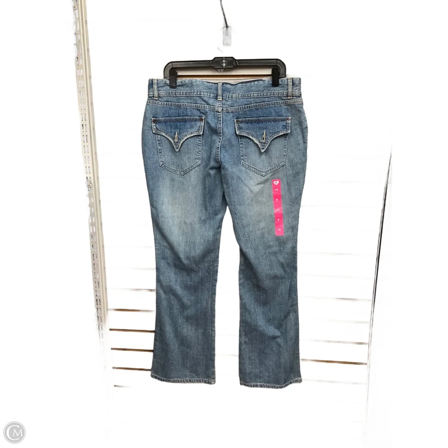 Jeans Boot Cut By Clothes Mentor In Blue Denim, Size: 14