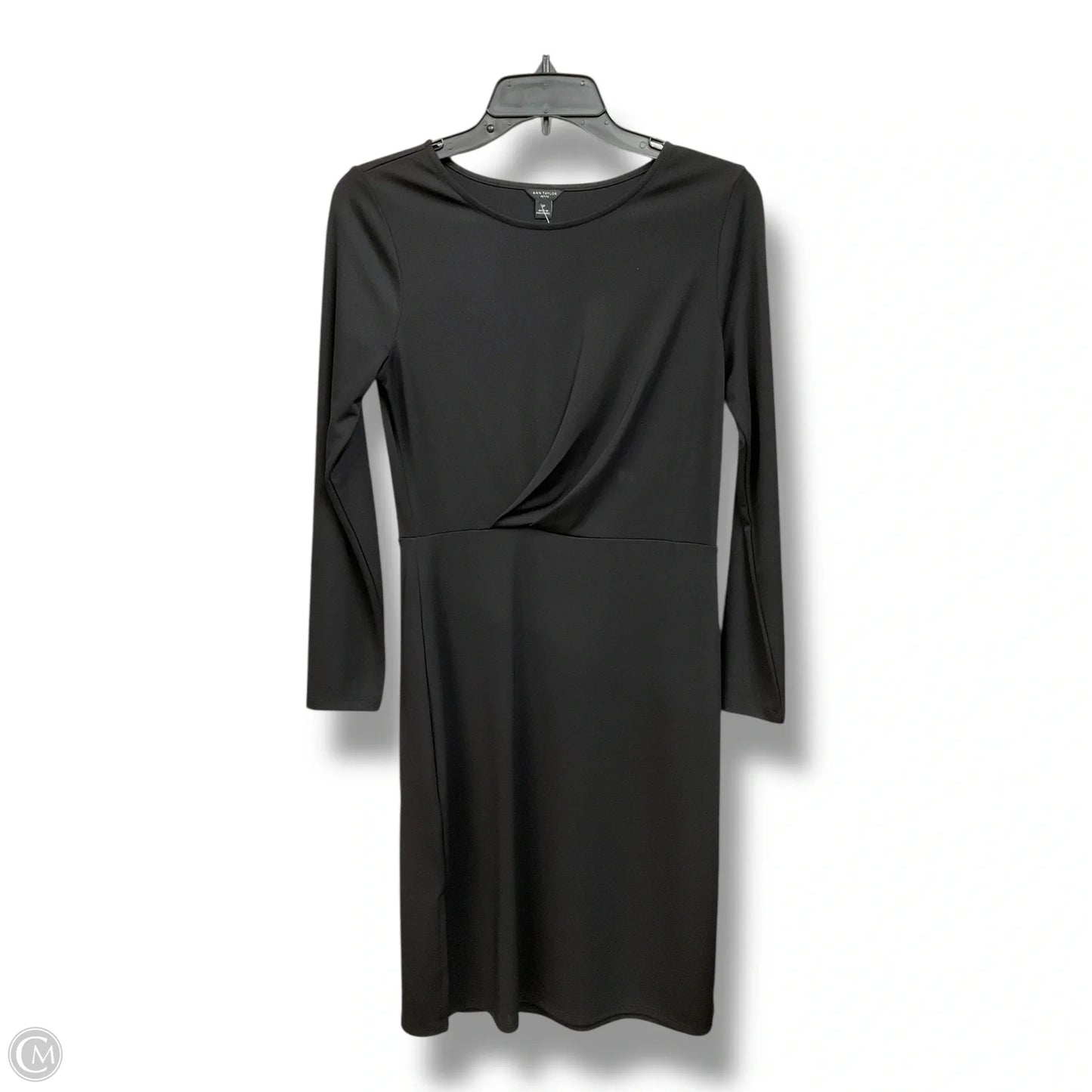 Dress Casual Midi By Ann Taylor In Black, Size: S