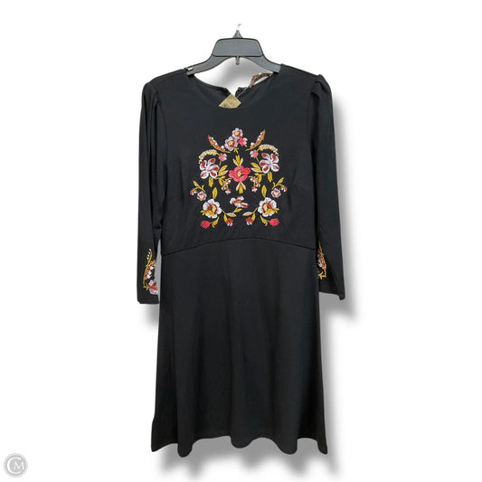 Dress Casual Midi By Loft In Black, Size: M
