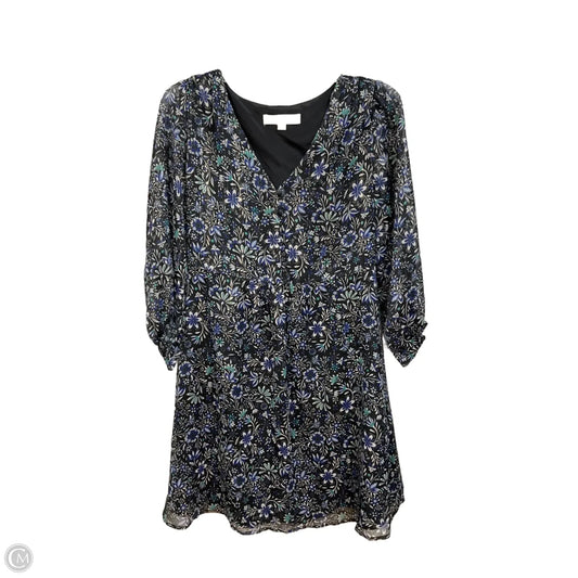 Dress Party Short By Loft In Floral Print, Size: S