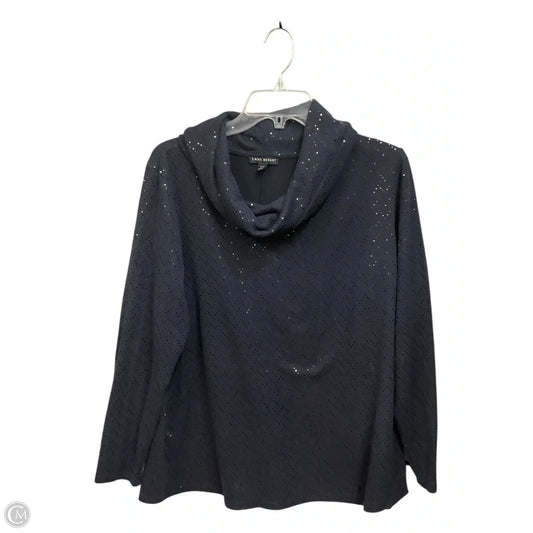Top Long Sleeve By Lane Bryant In Navy, Size: 0x