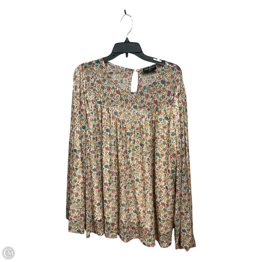 Top Long Sleeve By Lane Bryant In Floral Print, Size: 3x