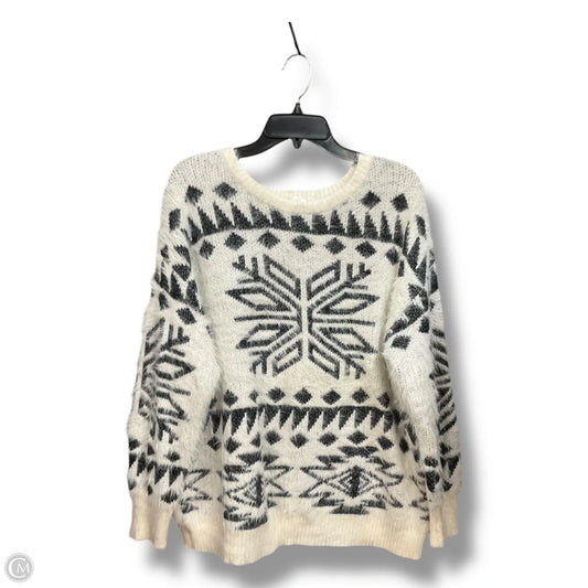 Sweater By Maurices In Black & White, Size: Xl