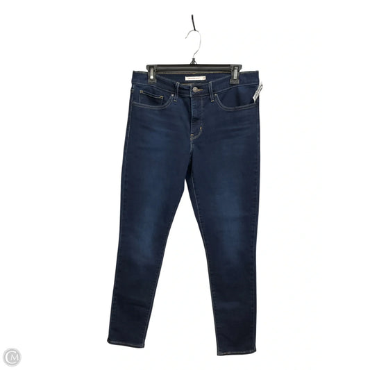 Jeans Skinny By Levis In Blue Denim, Size: 8