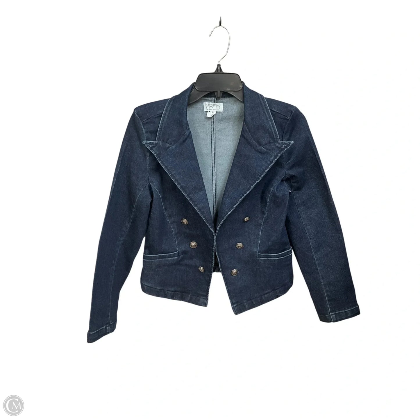 Jacket Denim By Sofia By Sofia Vergara In Blue Denim, Size: Xs