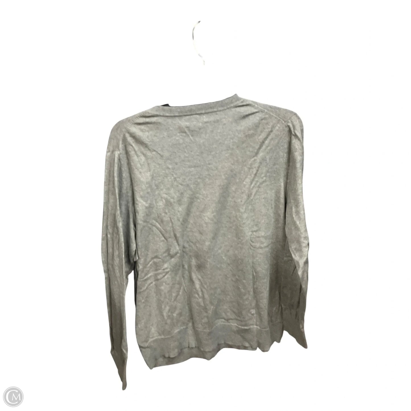 Top Long Sleeve By Banana Republic In Grey, Size: Xl