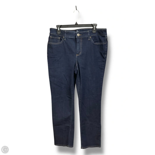 Jeans Straight By St Johns Bay In Blue Denim, Size: 12p