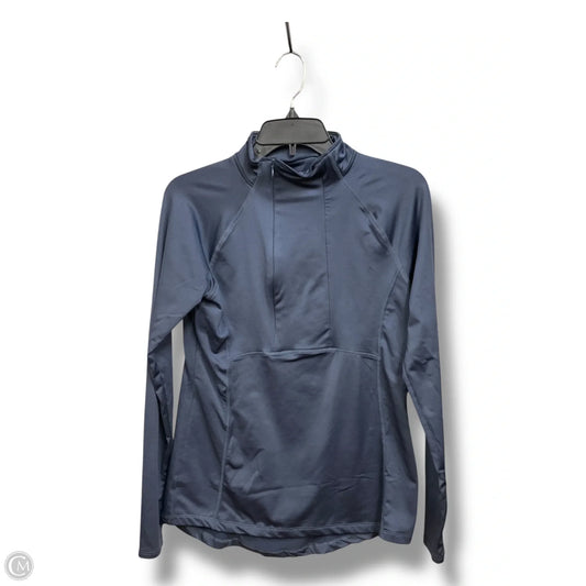 Athletic Top Long Sleeve Crewneck By Hind In Blue, Size: M
