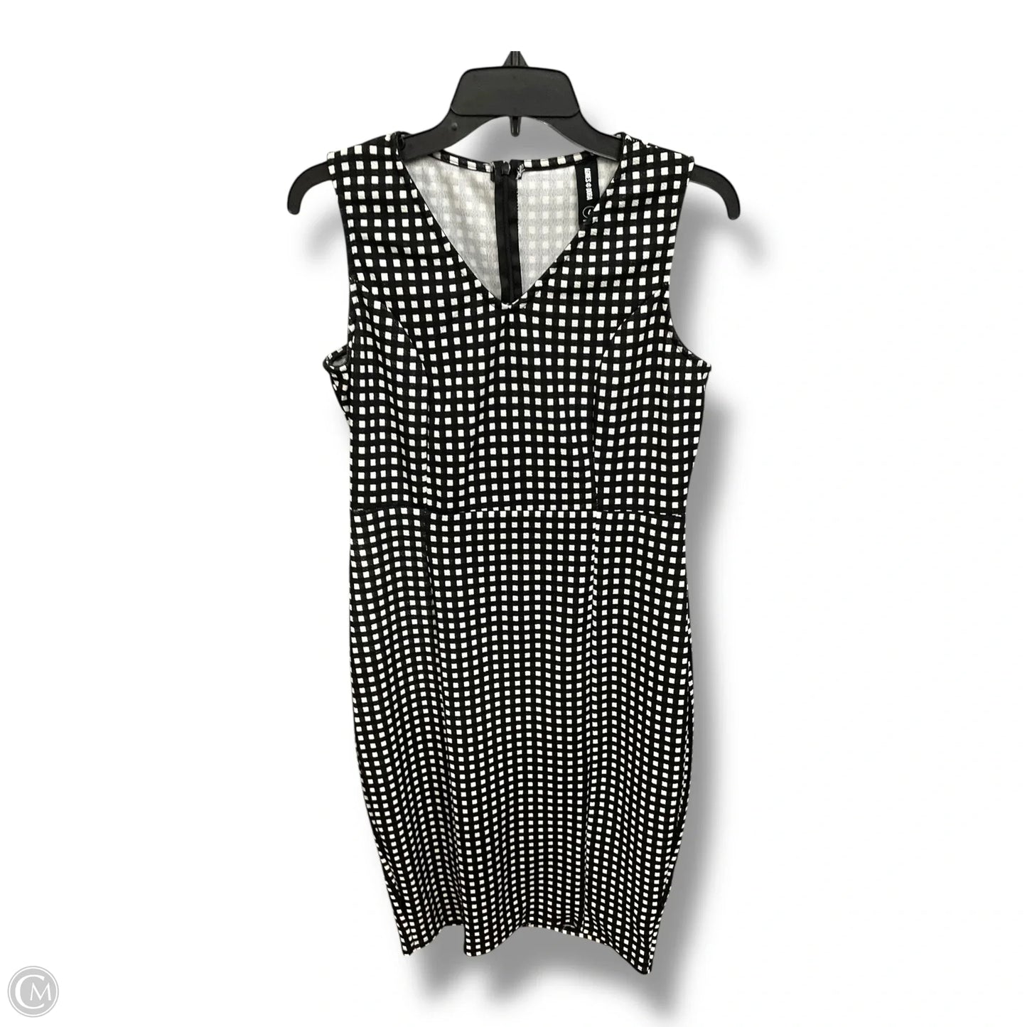 Dress Casual Midi By Agnes & Dora In Black & White, Size: L