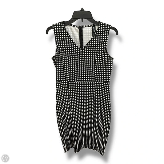 Dress Casual Midi By Agnes & Dora In Black & White, Size: L
