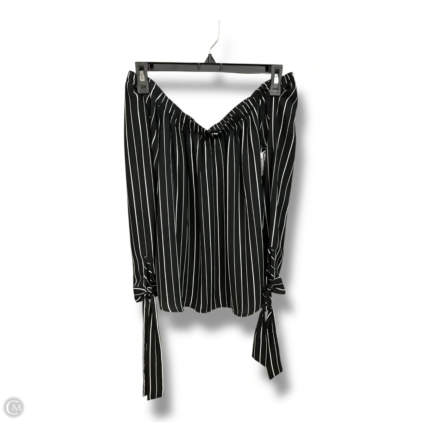 Top 3/4 Sleeve By Active Usa In Striped Pattern, Size: M