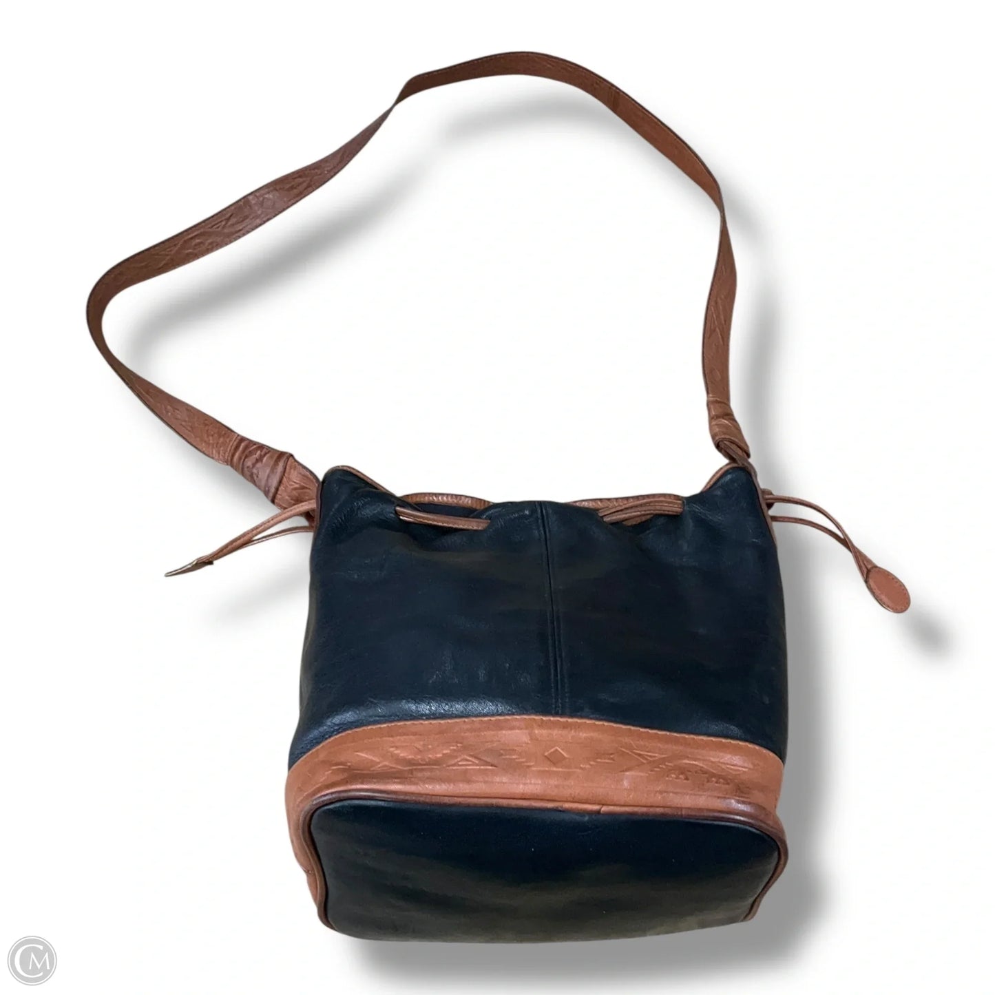 Crossbody Leather By Clothes Mentor, Size: Large