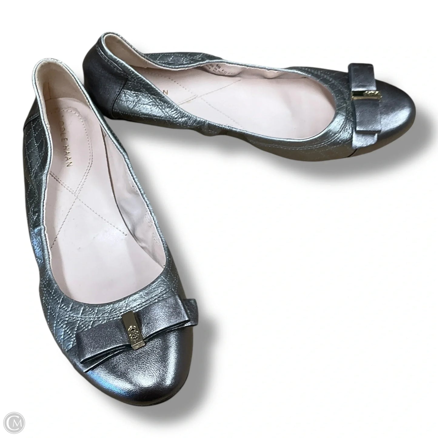 Shoes Flats By Cole-haan In Silver, Size: 9