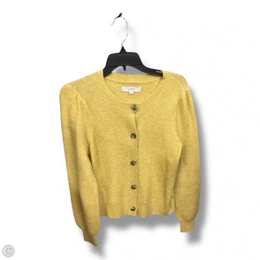 Cardigan By Loft In Yellow, Size: S
