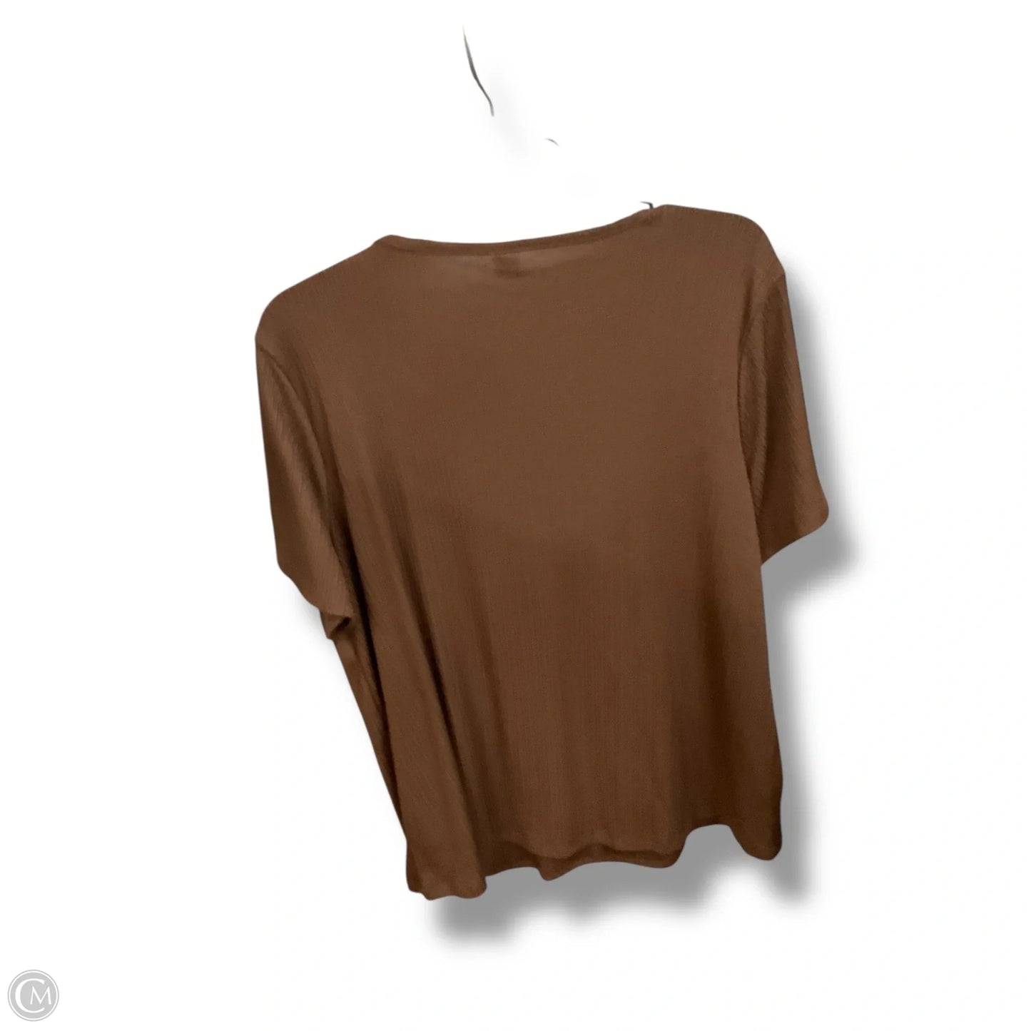 Top Short Sleeve Basic By Old Navy In Brown, Size: L