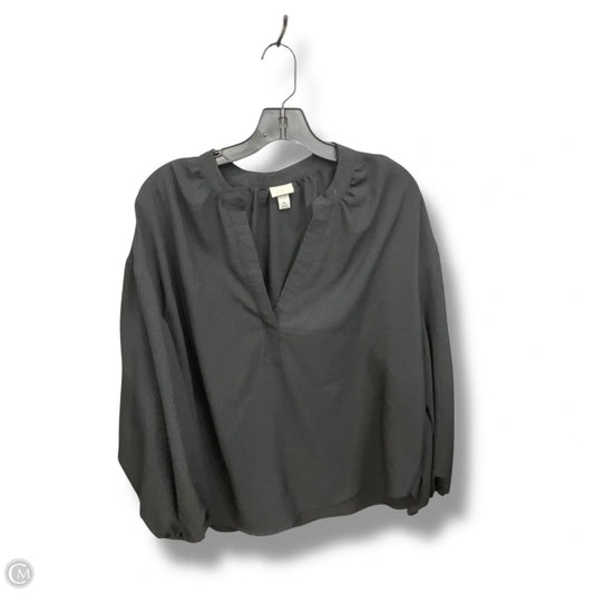 Blouse Long Sleeve By Anne Klein In White, Size: Xxl