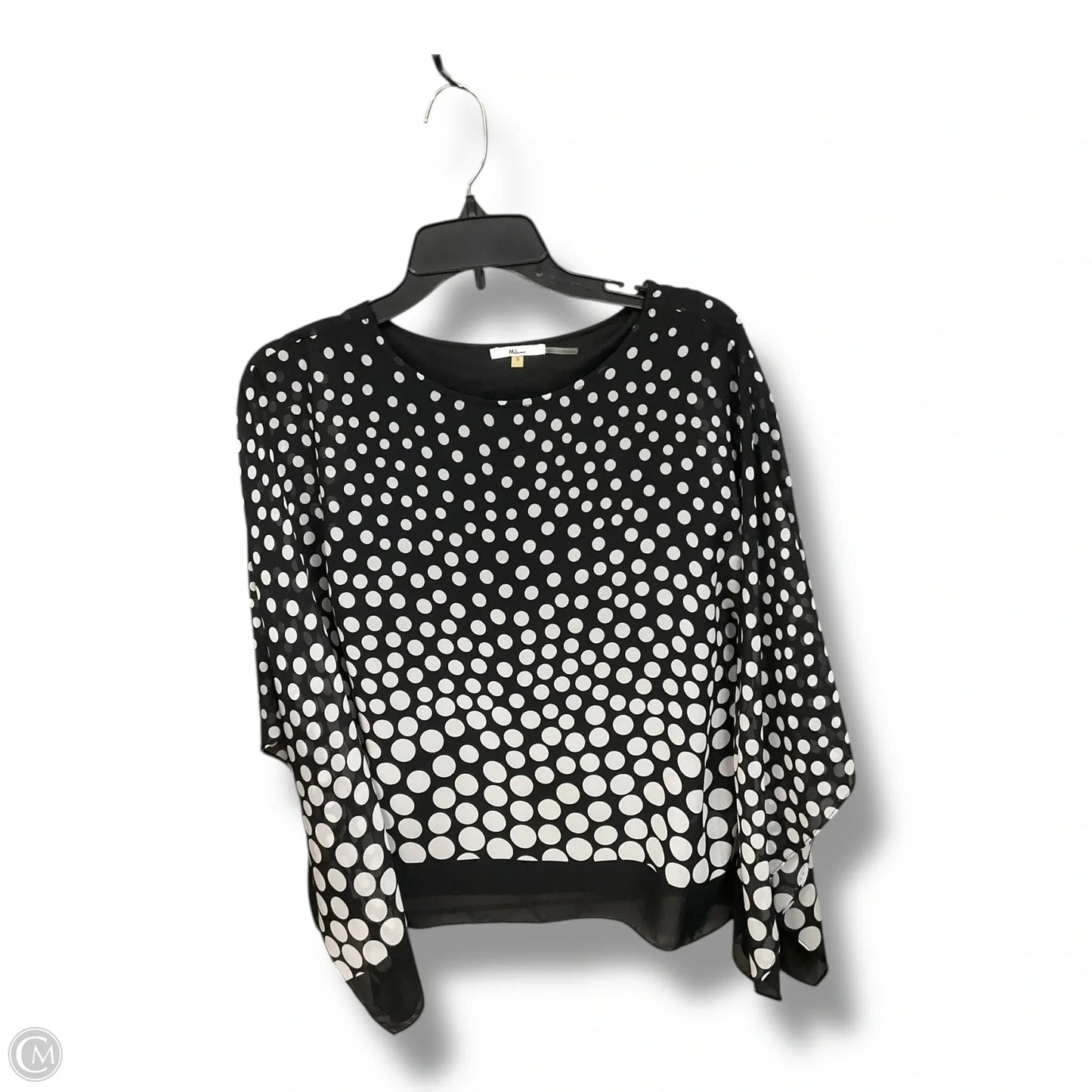 Top Sleeveless By Milano In Polkadot Pattern, Size: S