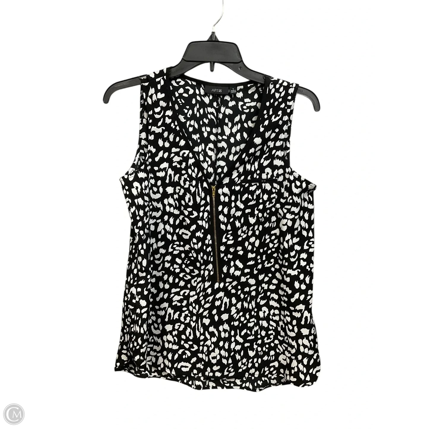 Top Sleeveless By Apt 9 In Animal Print, Size: S