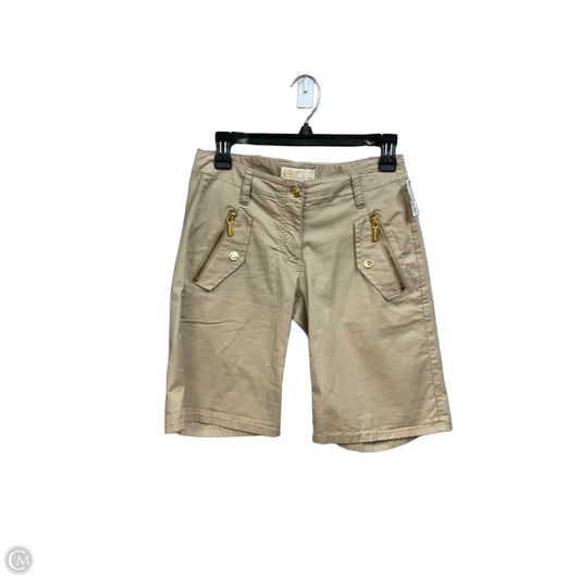 Shorts By Michael By Michael Kors In Gold & Tan, Size: 0
