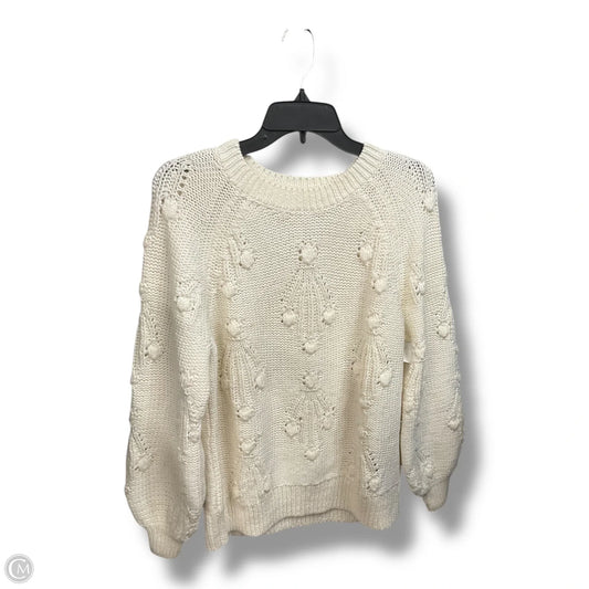 Sweater By Gap In Cream, Size: M