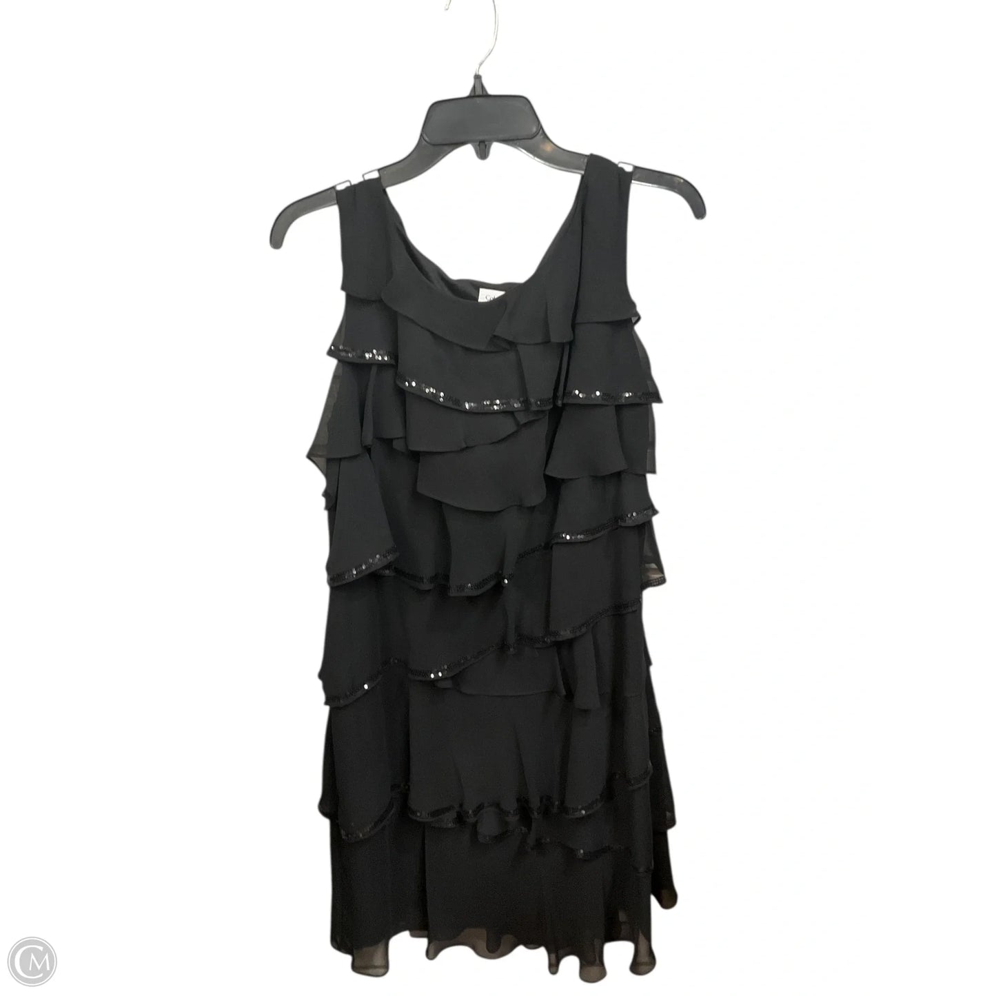 Dress Party Midi By Calvin Klein In Black, Size: Xl
