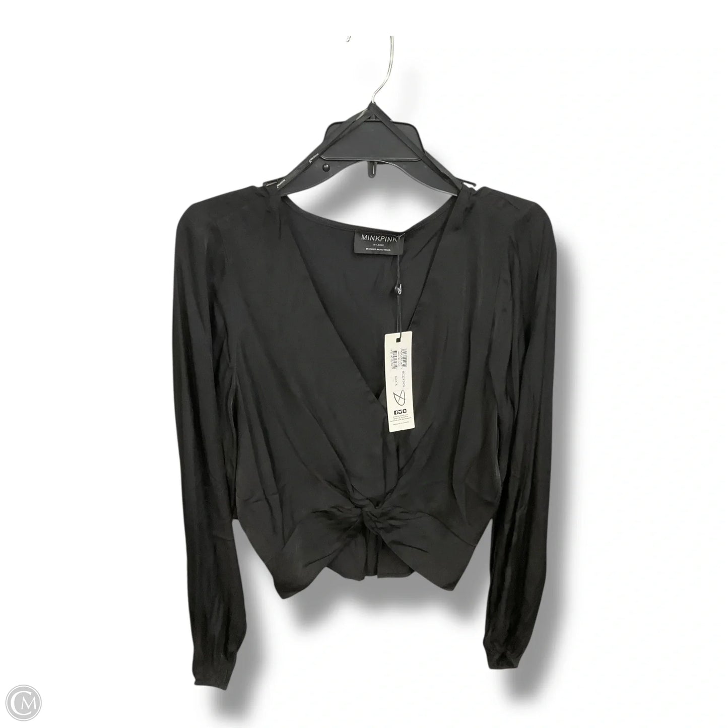Top Long Sleeve Basic By Minkpink In Black, Size: Xl