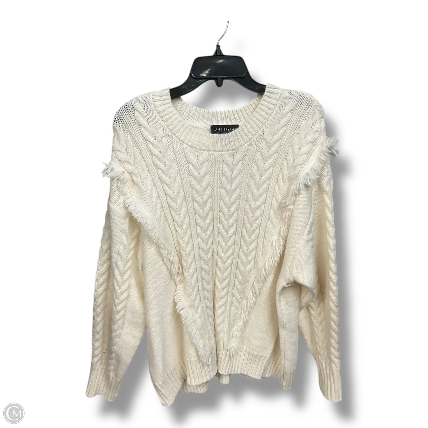 Sweater By Lane Bryant In Cream, Size: 3x