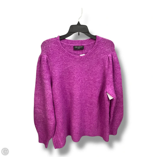 Sweater By Lane Bryant In Purple, Size: 2x