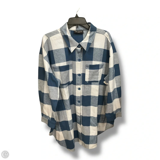 Blouse Long Sleeve By Lane Bryant In Plaid Pattern, Size: 2x