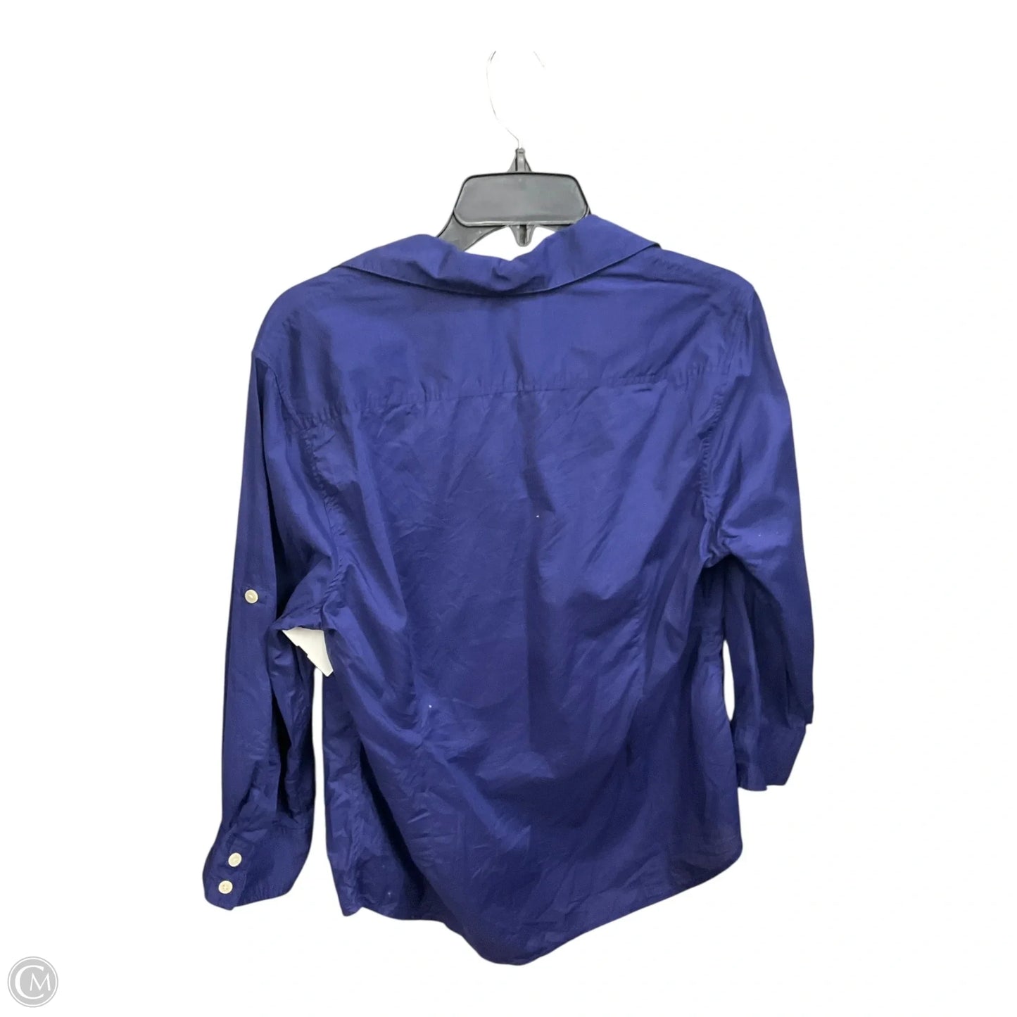 Blouse Long Sleeve By Tommy Bahama In Navy, Size: L