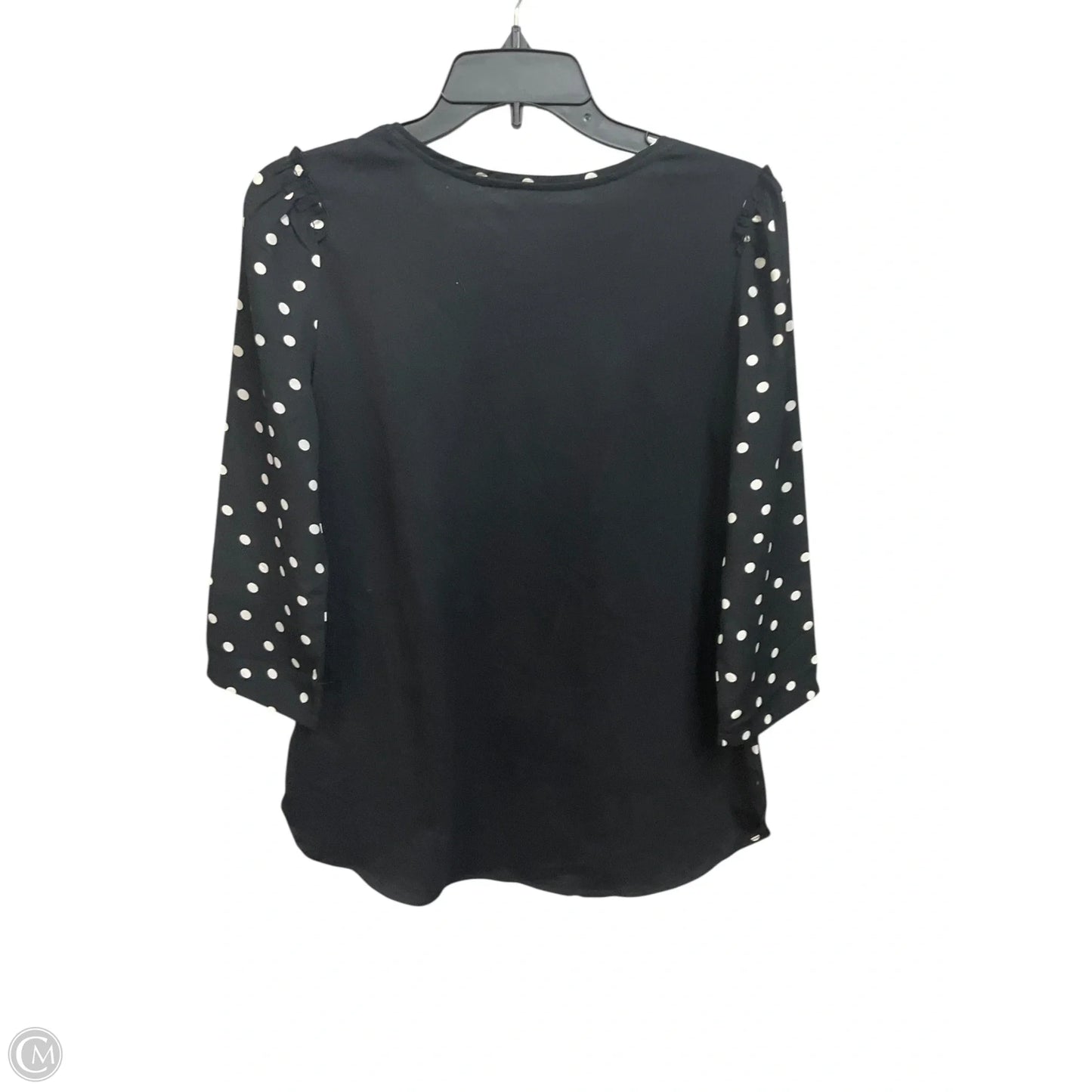 Top Long Sleeve By Van Heusen In Polkadot Pattern, Size: Xs