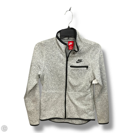 Jacket Fleece By Nike Apparel In Grey, Size: S