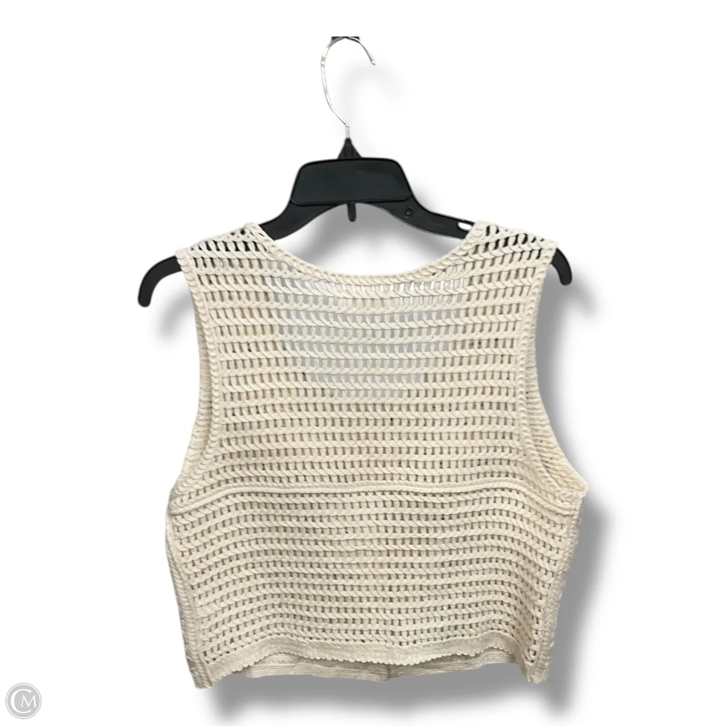 Vest Other By Clothes Mentor In Cream, Size: L